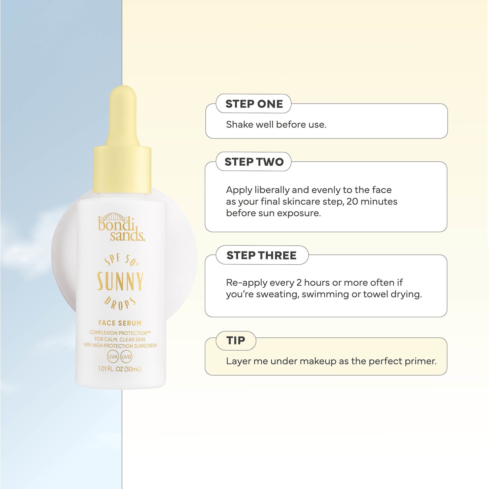 Bondi Sands Sunny SPF 50+ Face Serum 30ml 2