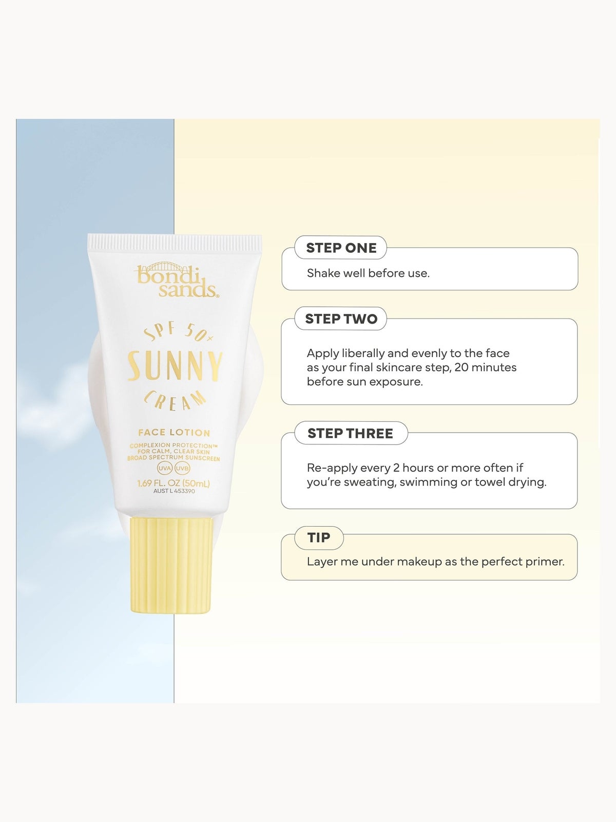 Bondi Sands Sunny SPF 50+ Face Lotion 50ml 2
