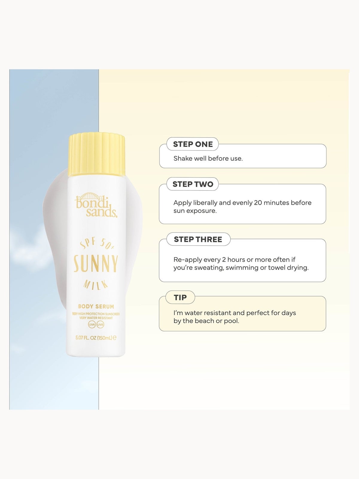 Bondi Sands Sunny SPF 50+ Body Milk 150ml 2