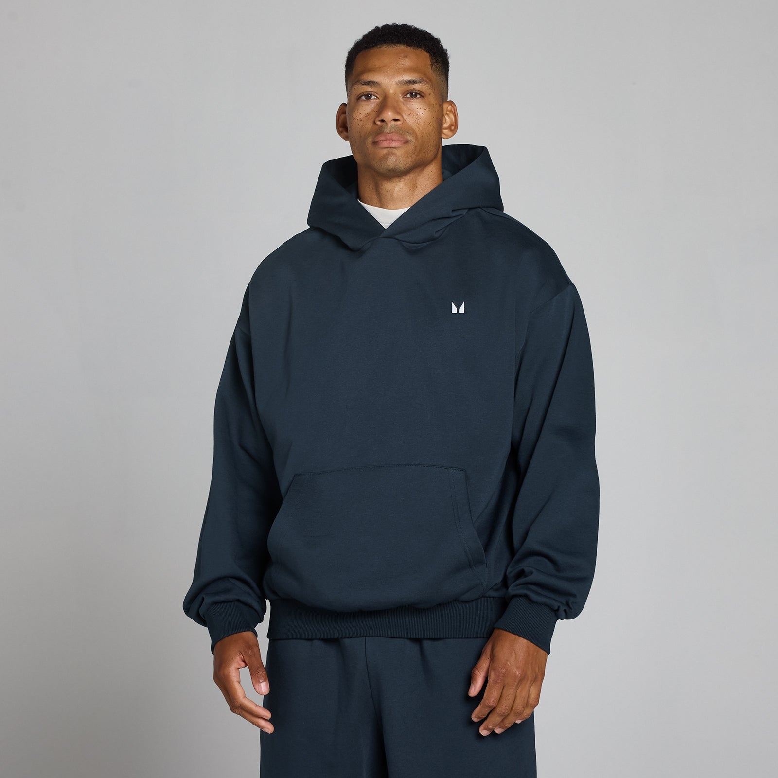 MP Heren Rest Day Oversized Hoodie - Donkermarineblauw - XS