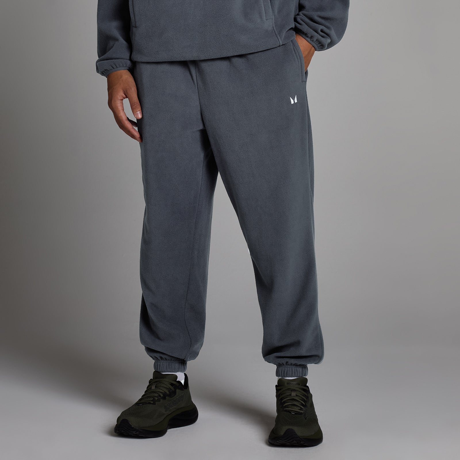 Pantaloni Jogger Fleece MP Bărbați - Granit - XS