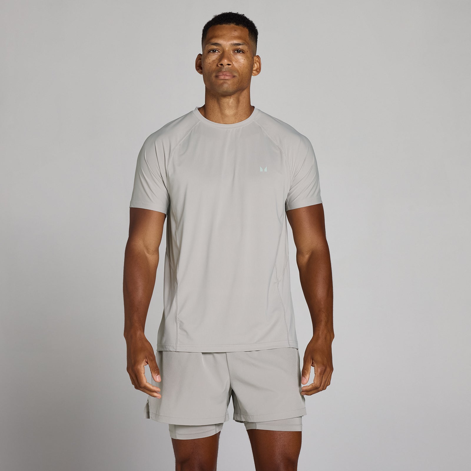 MP Men's Training Ultra Mesh T-Shirt - Chalk Grey - XS