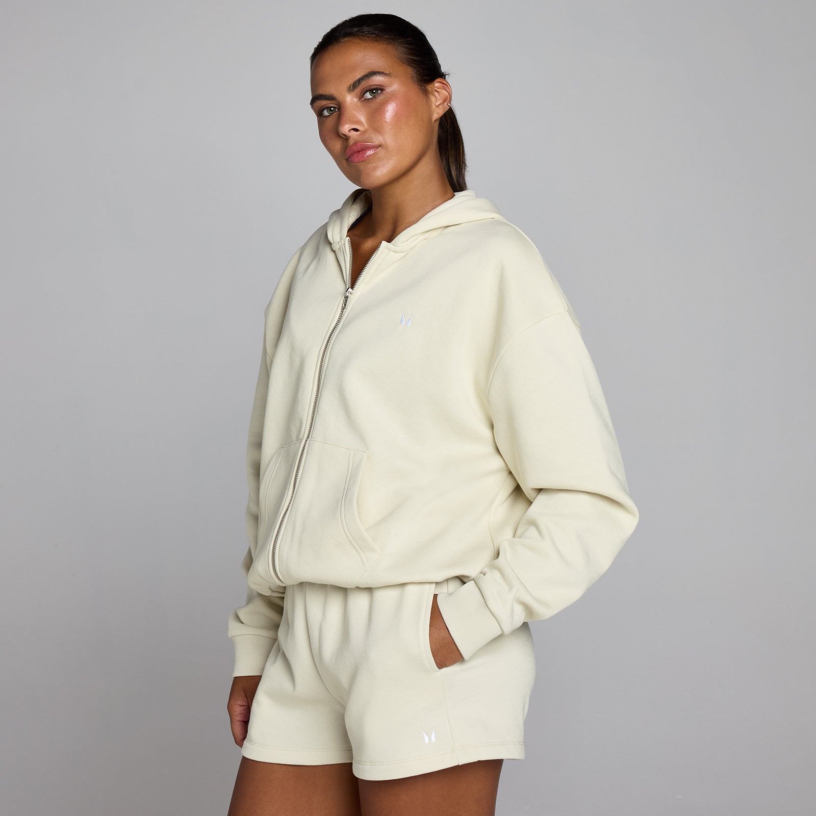 Myprotein UK MyProtein MP Women's Basics Zip Through Hoodie - Desert Dust - XS