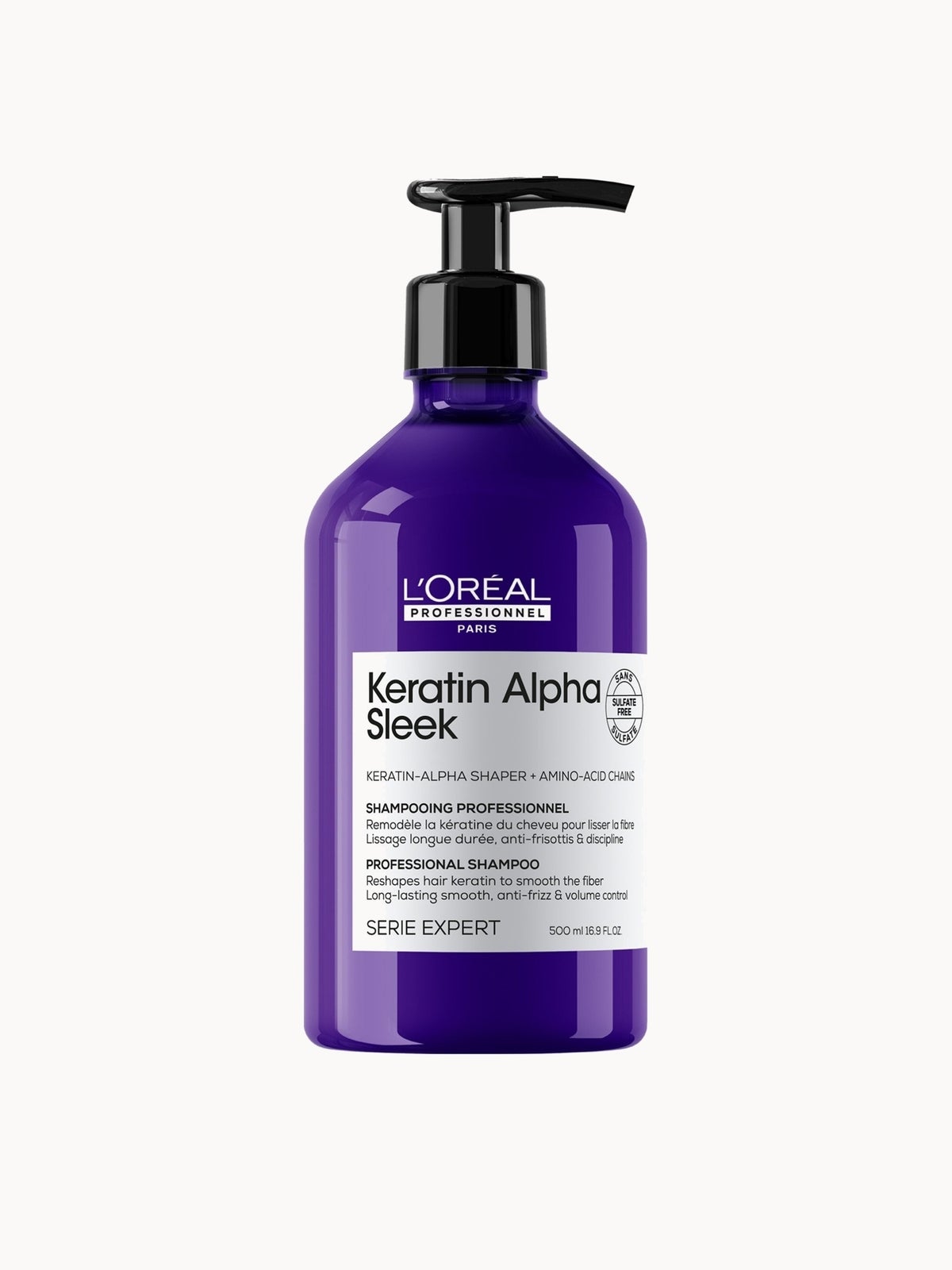 L'Oréal Professionnel Keratin Alpha Sleek Shampoo Anti Frizz & Smoothing 500ml