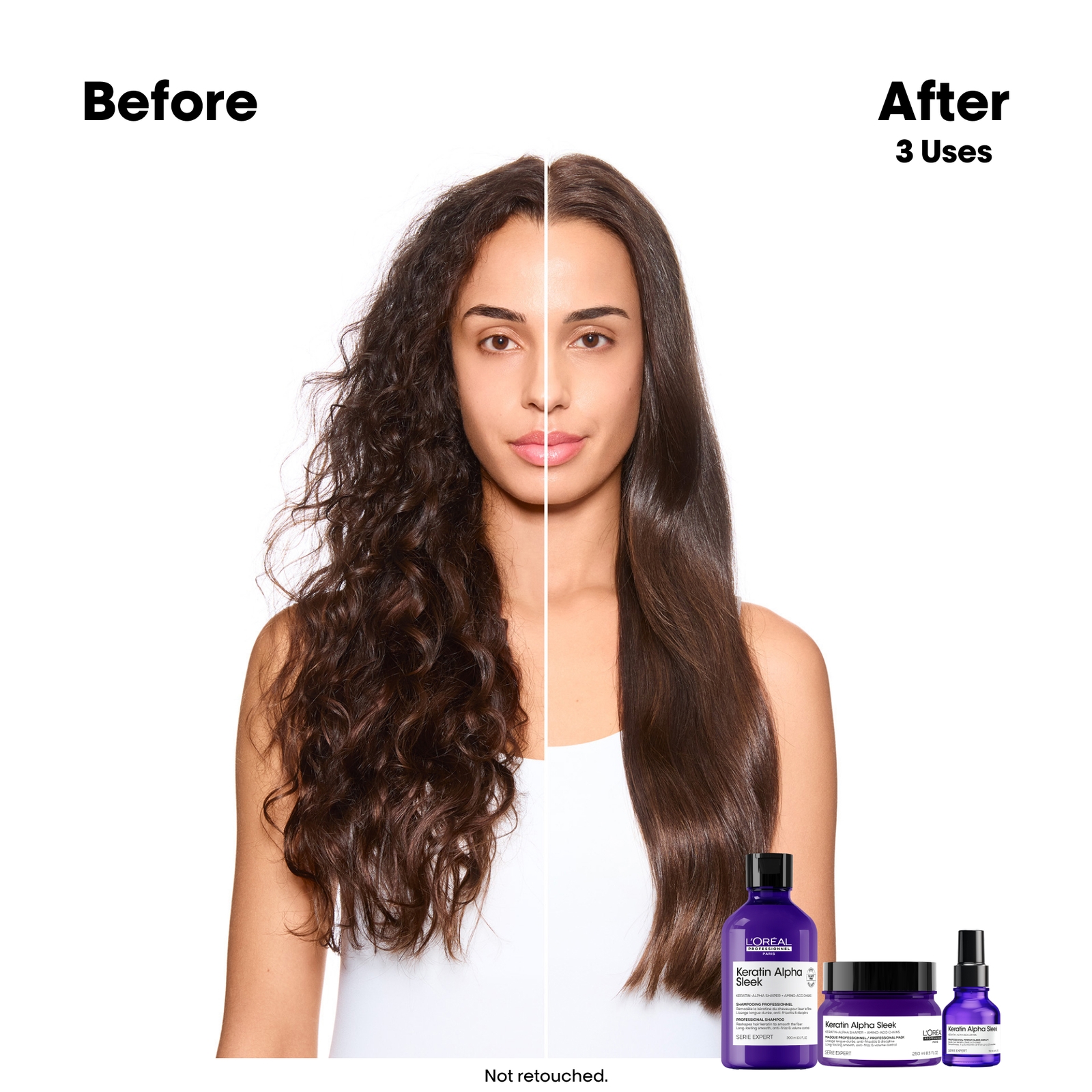 Thumbnail - L'Oréal Professionnel Keratin Alpha Sleek Shampoo Anti Frizz & Smoothing 500ml