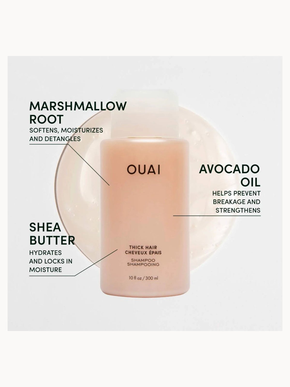 OUAI Thick Shampoo with Pump - Jumbo Size 2