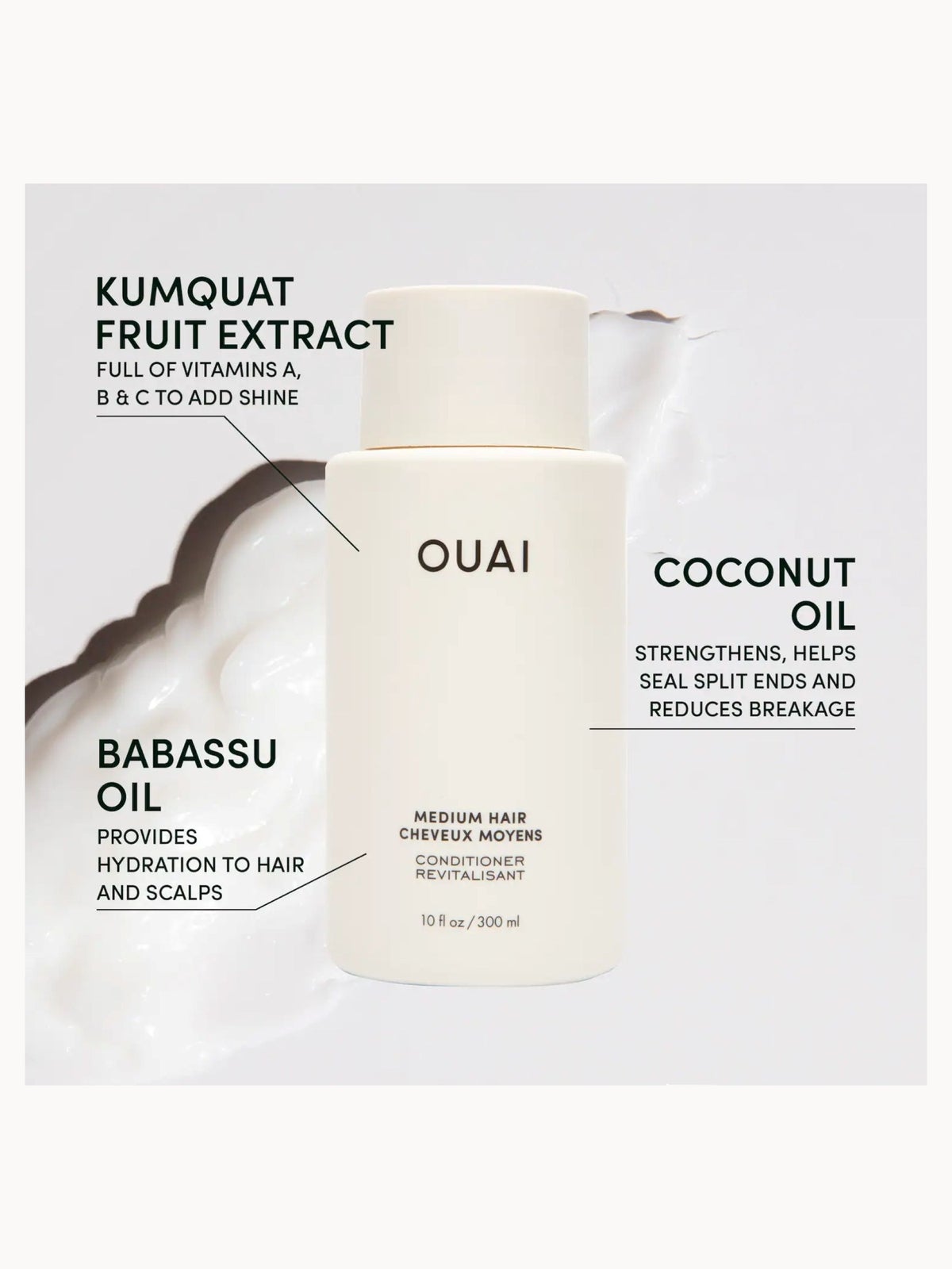 OUAI Medium Conditioner with Pump - Jumbo Size 2