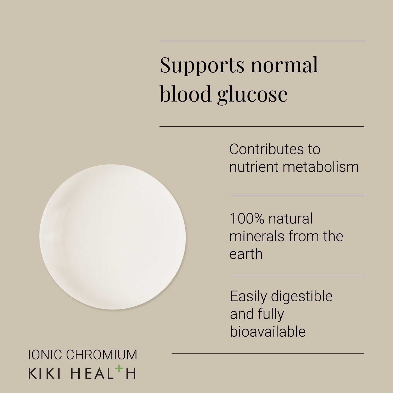 Kiki Health Ionic Chromium Liquid Concentrate - 50ml