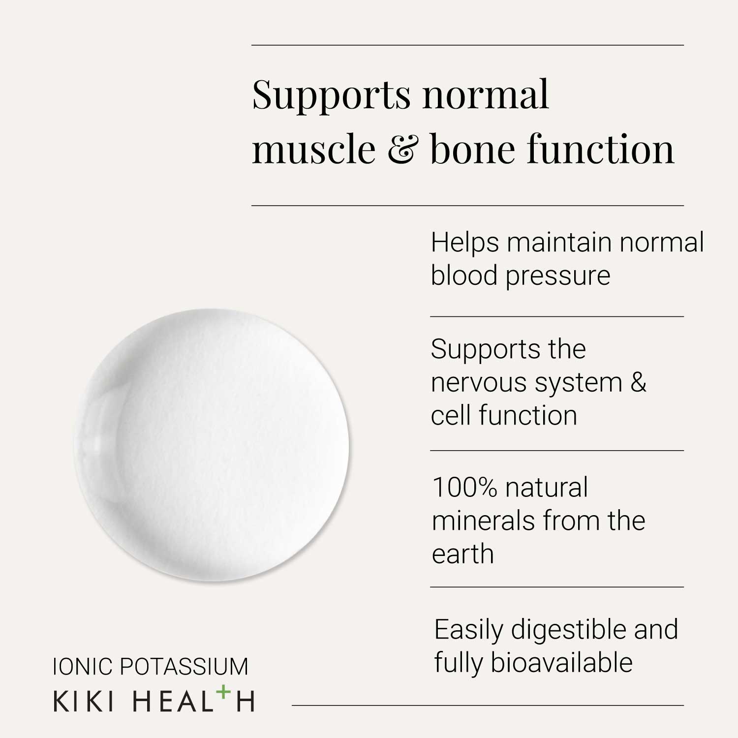 Kiki Health Ionic Potassium Liquid Concentrate - 50ml