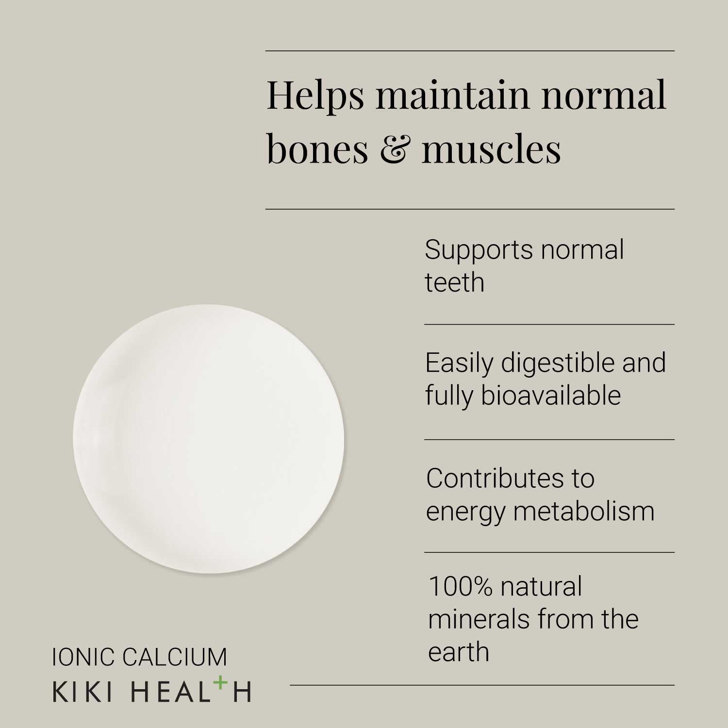 Kiki Health Ionic Calcium Liquid Concentrate - 50ml
