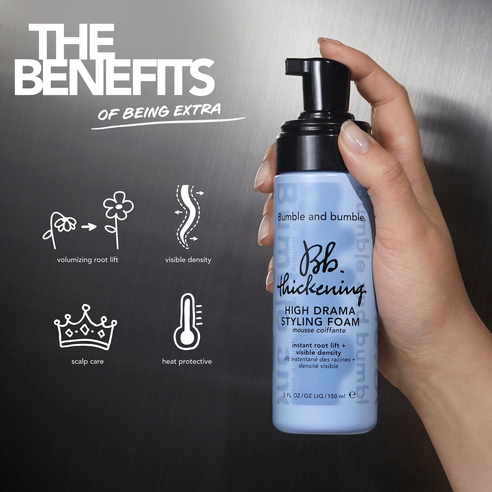 Bumble and bumble Thickening Hair Styling Foam 150ml 3