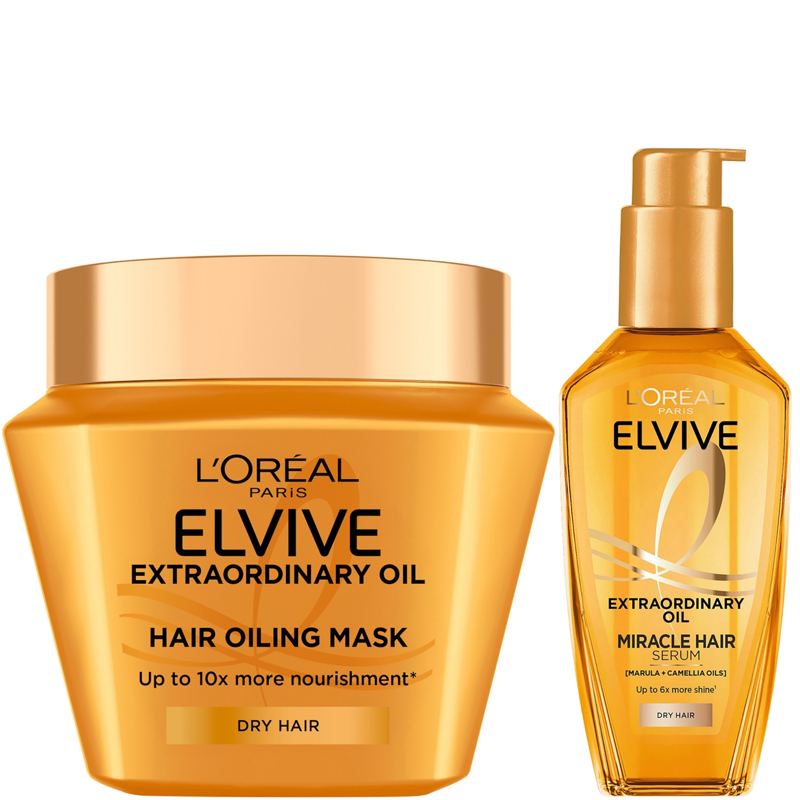L'Oréal Paris Elvive Extraordinary Oil Mask & Oil Treatment Bundle