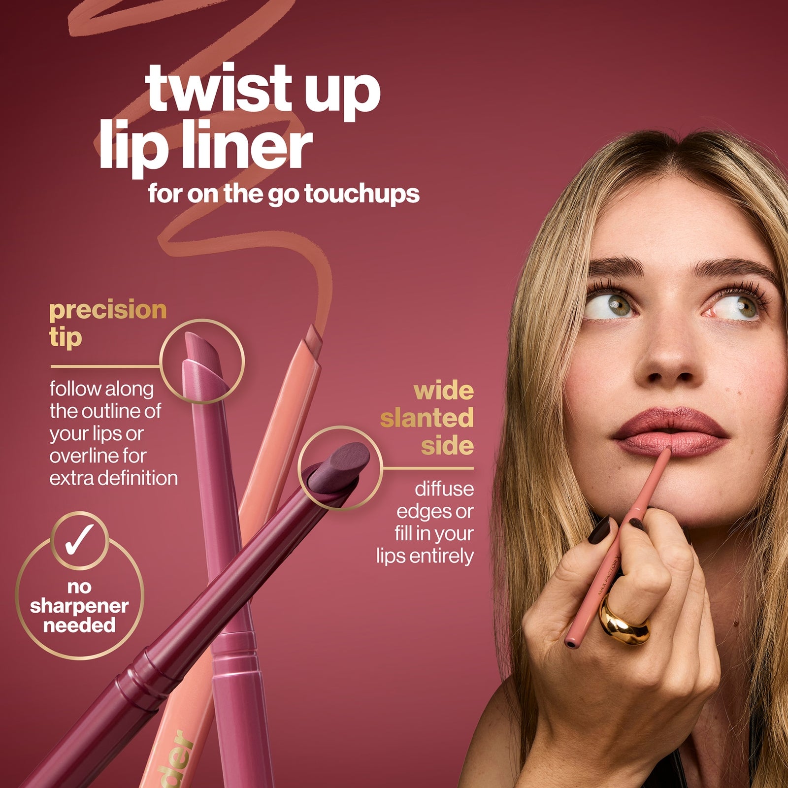 Max Factor 2000 Calorie Lip Shader 0.35g (Various Shades) - 010 Nude Lines 4