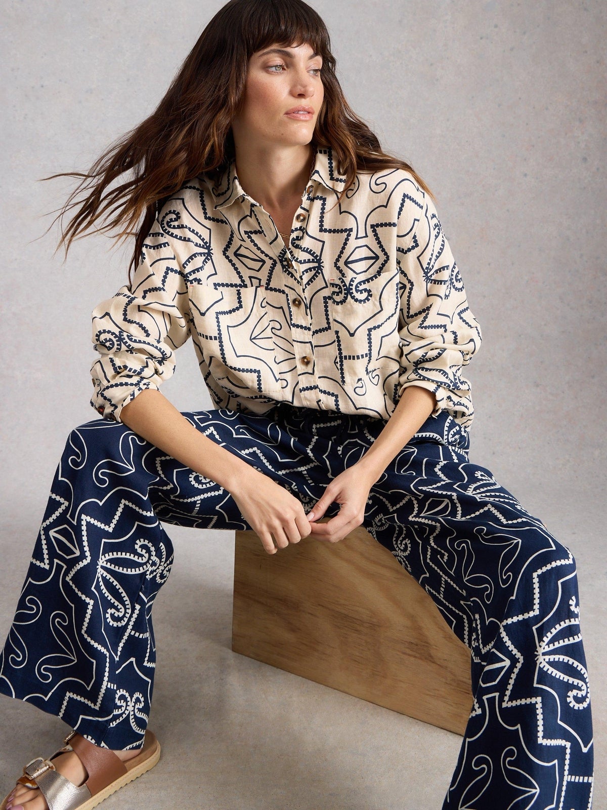 Leinenbluse Lydia - 46