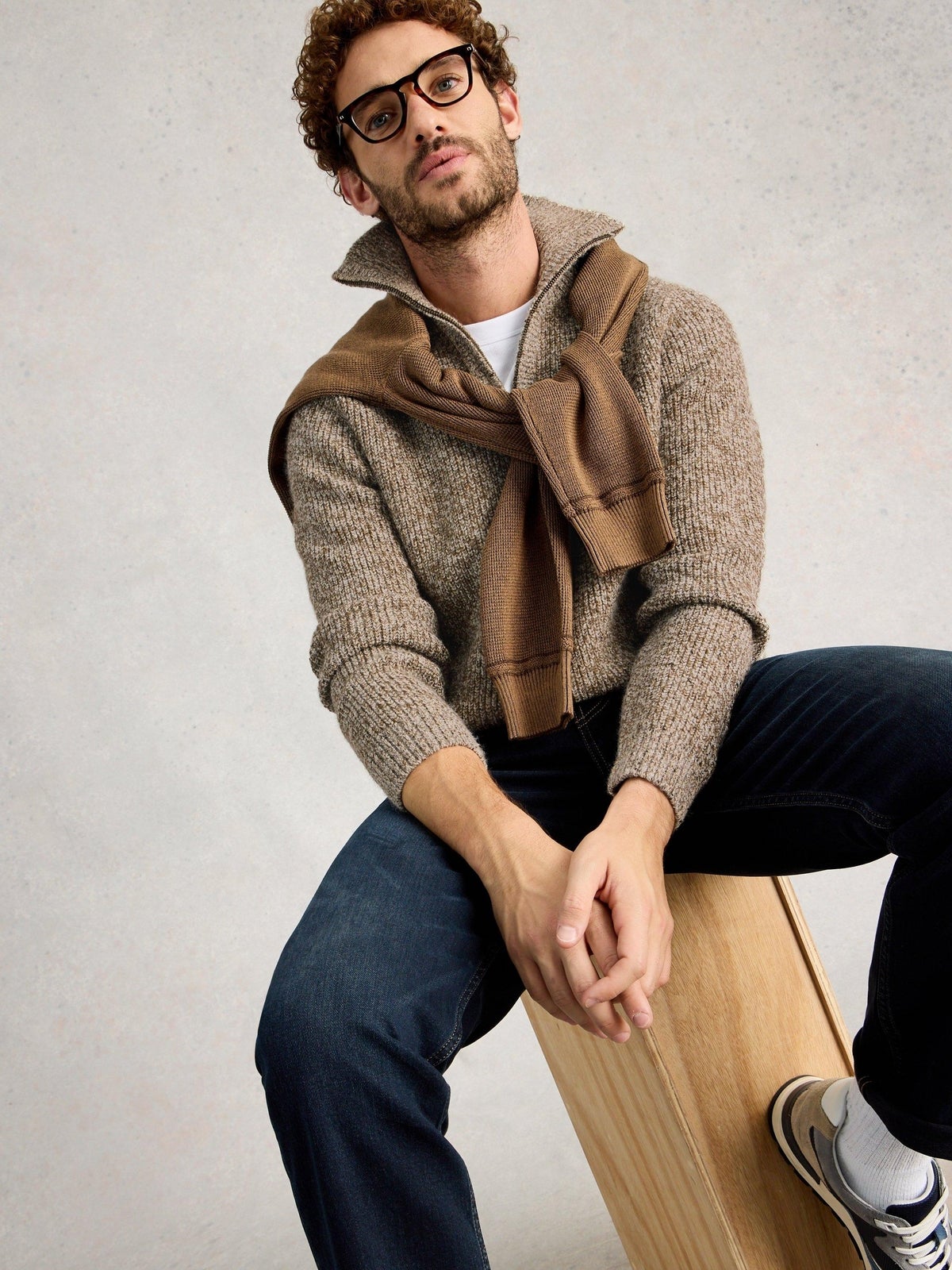 Pullover Tadley mit Trichterkragen - XXL