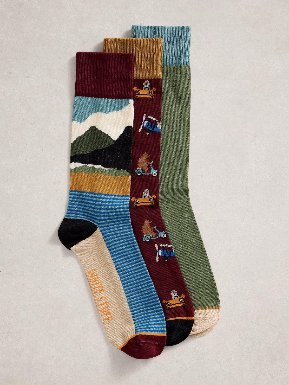 3er-Pack Socken Mountain Road - 44-46