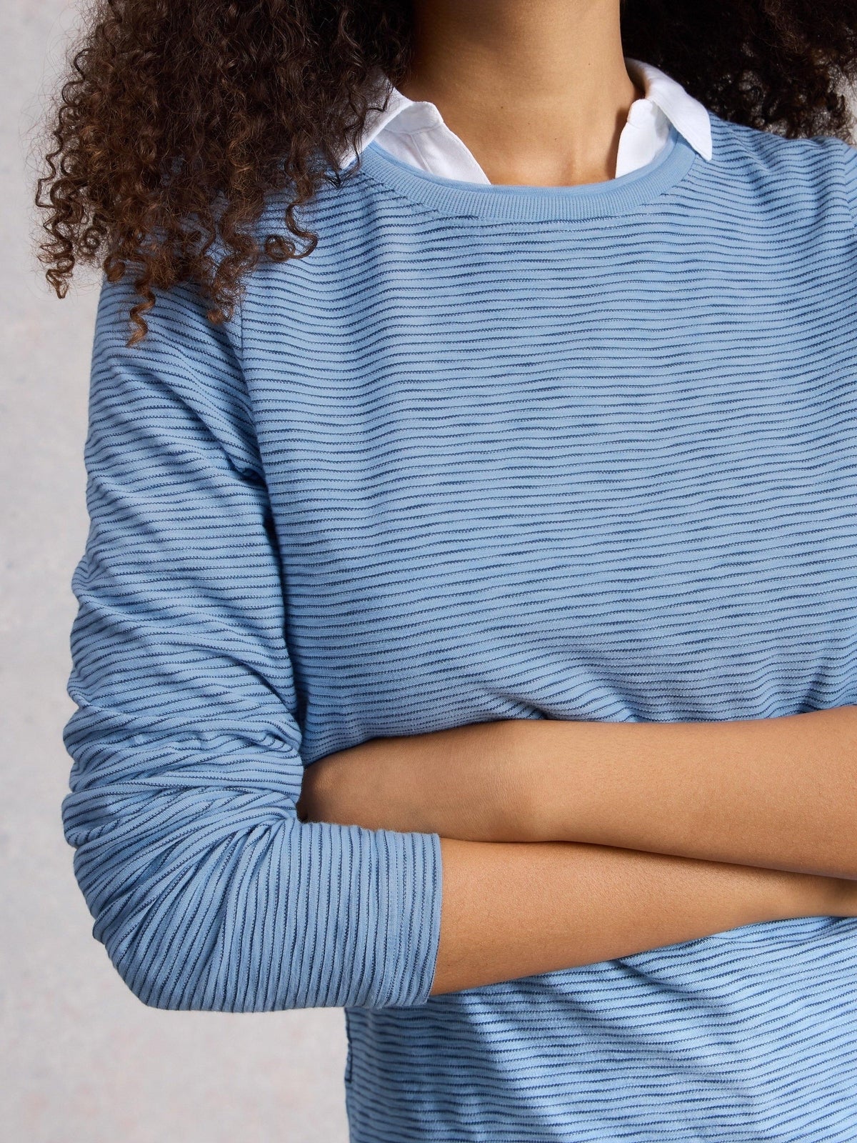 Langarmshirt Clara mit Struktur - 34