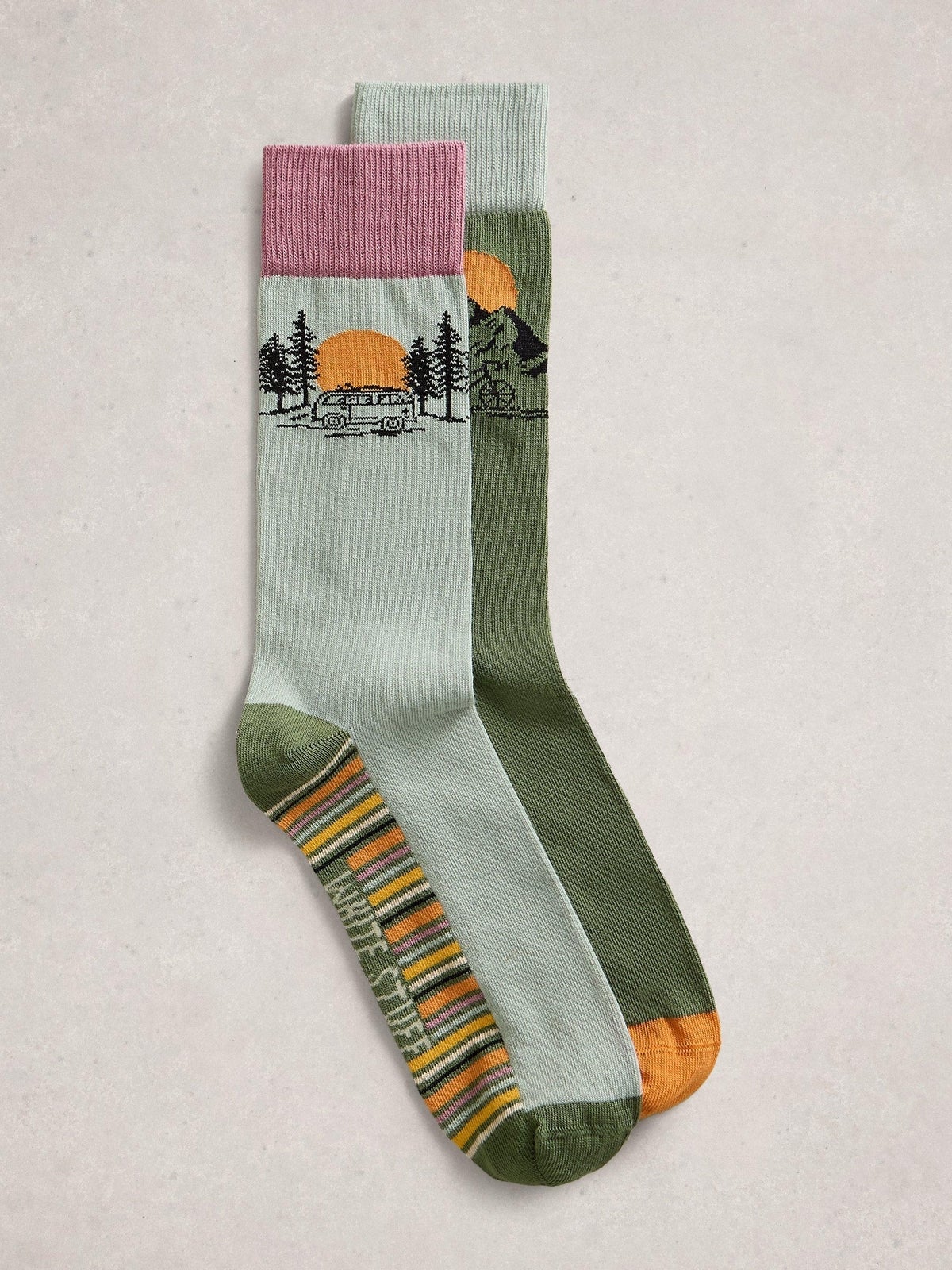 2er-Pack Socken Sonnenuntergang - 44-46