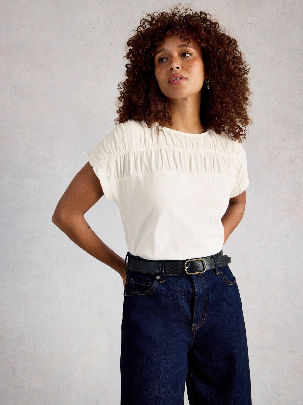 Gerafftes T-Shirt Rachel - 48