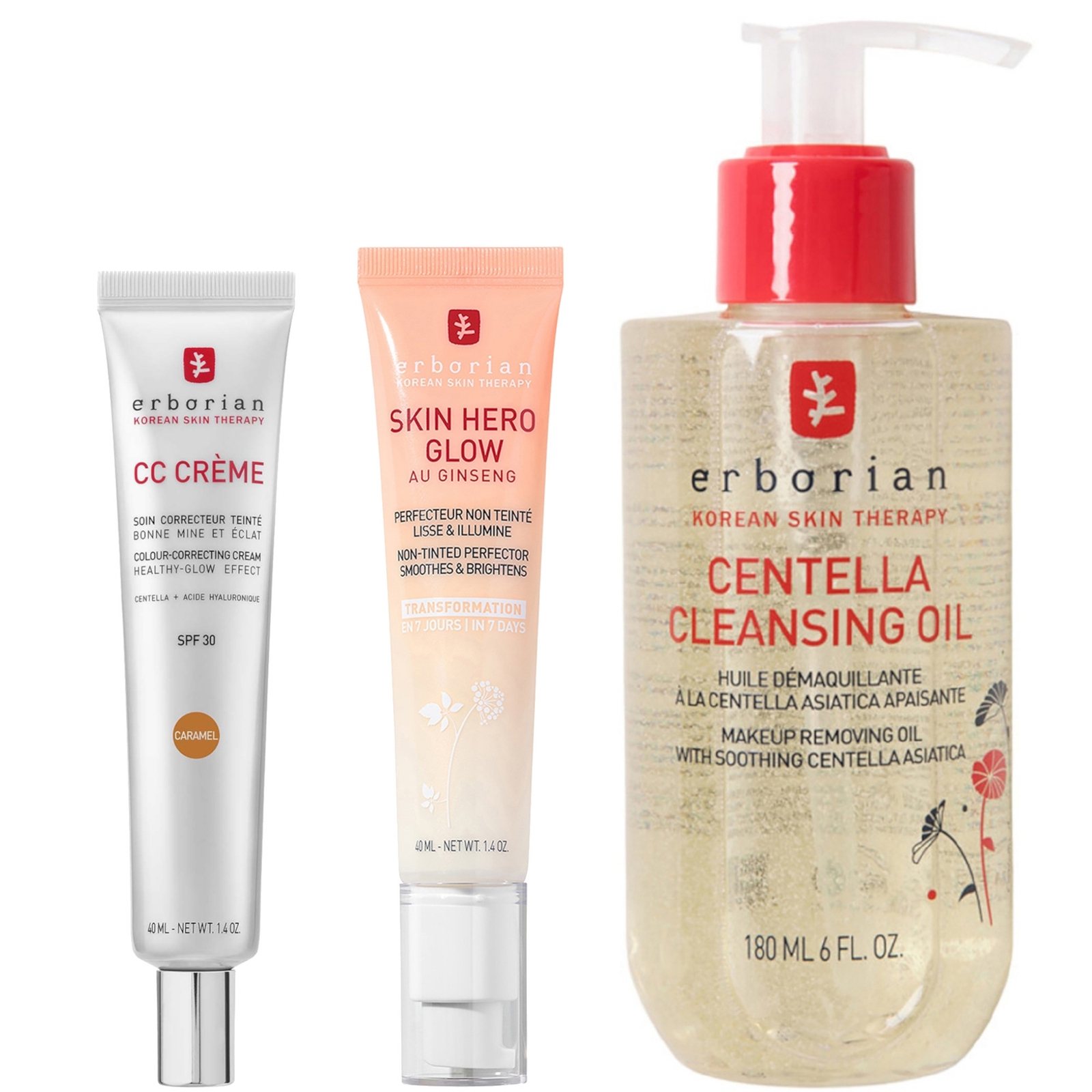 Erborian Mirror Skin Routine Trio (Various Shades) - Caramel