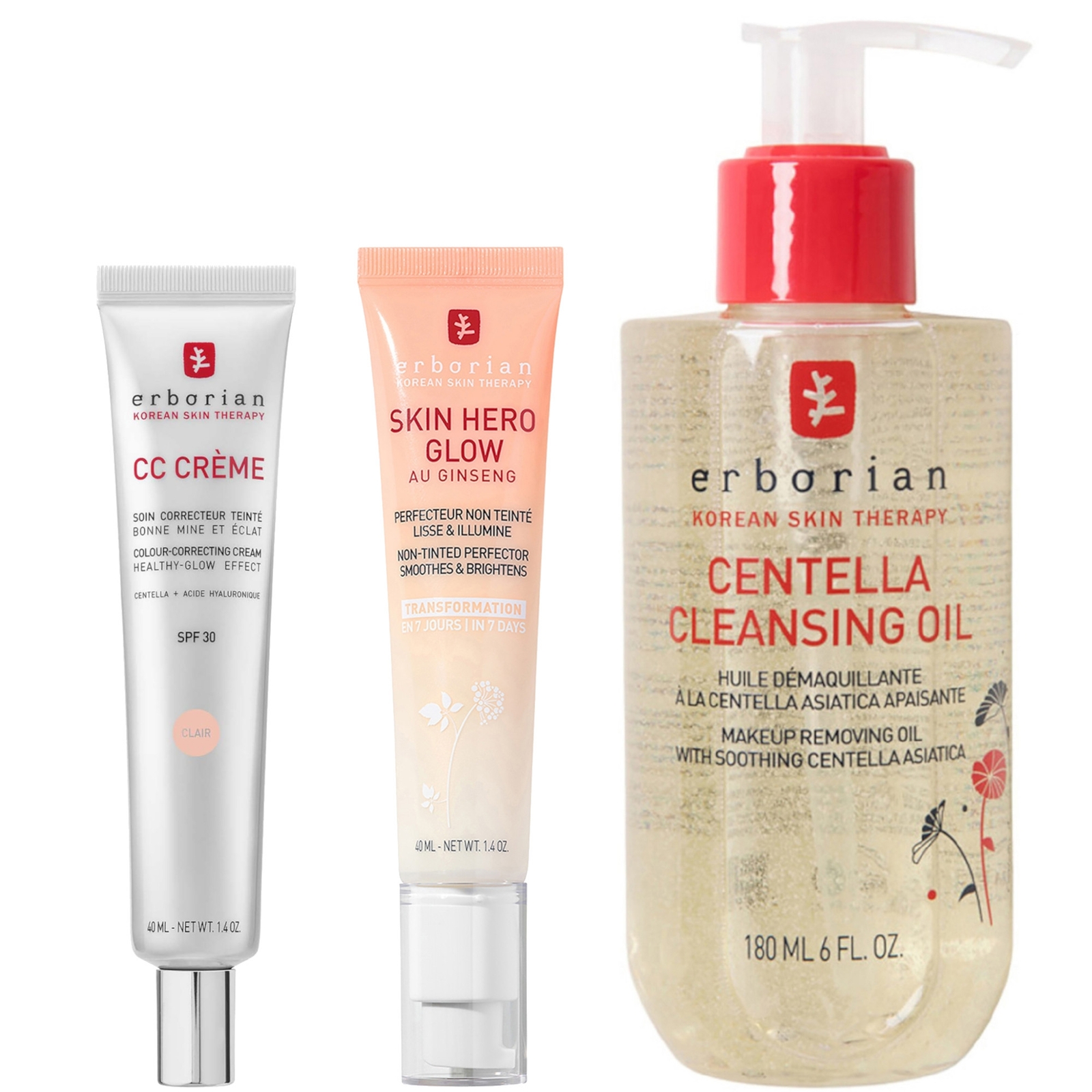 Erborian Mirror Skin Routine Trio (Various Shades) - Clair