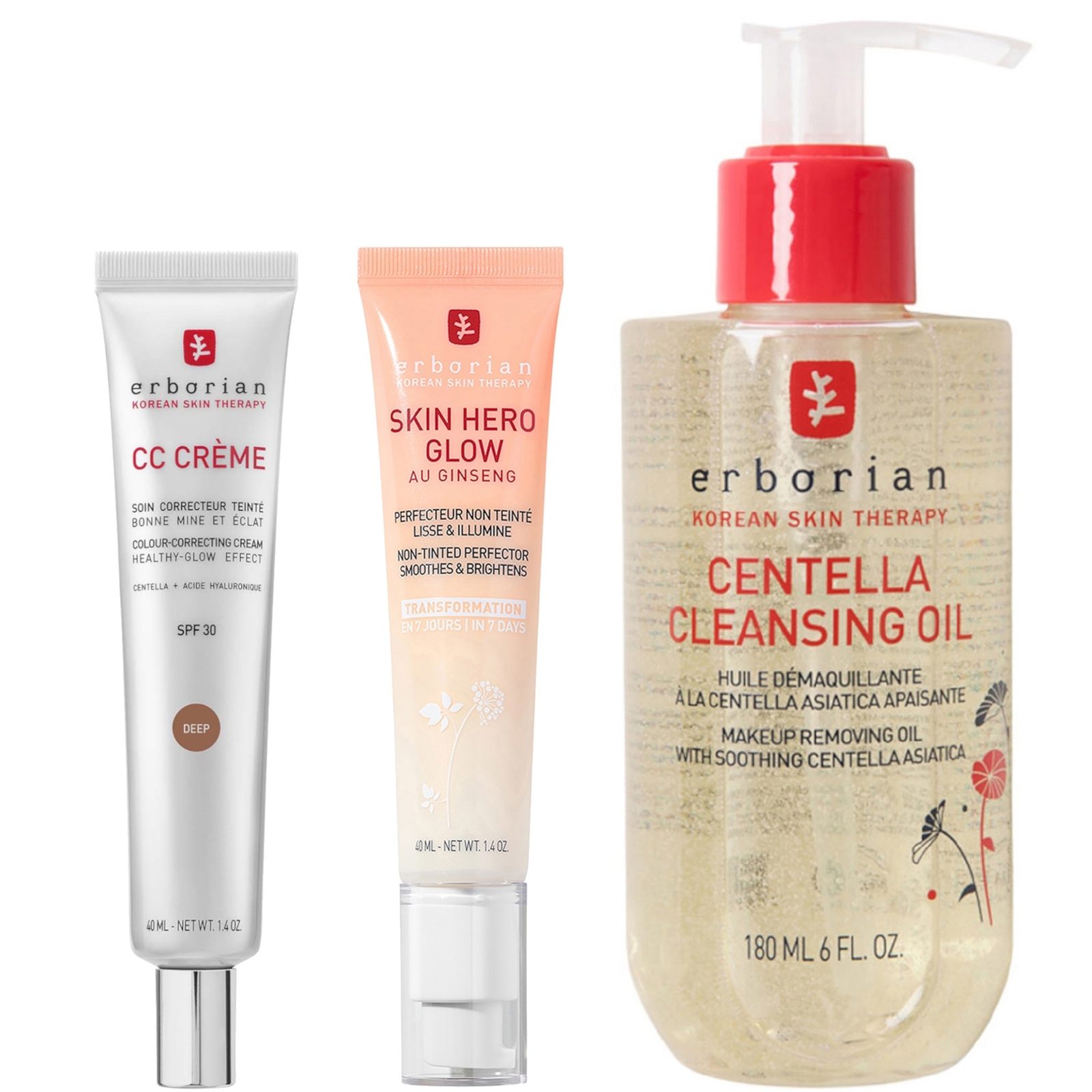 Erborian Mirror Skin Routine Trio (Various Shades) - DEEP