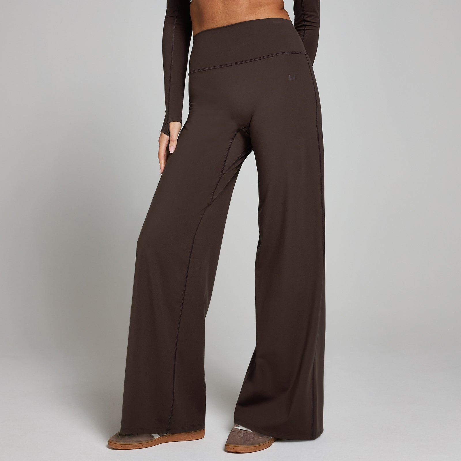 MP Women's Petite Tempo Wide Leg Leggings - Cacao - XS
