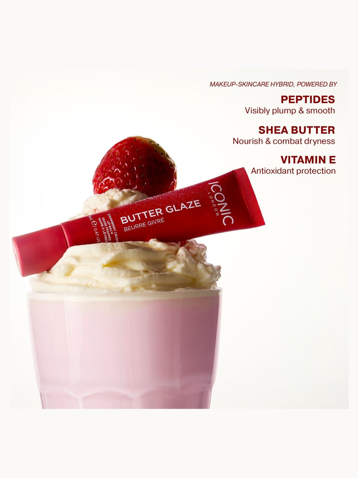 ICONIC London Butter Glaze Lip Balm (Various Shades) - Strawberry Crush 4
