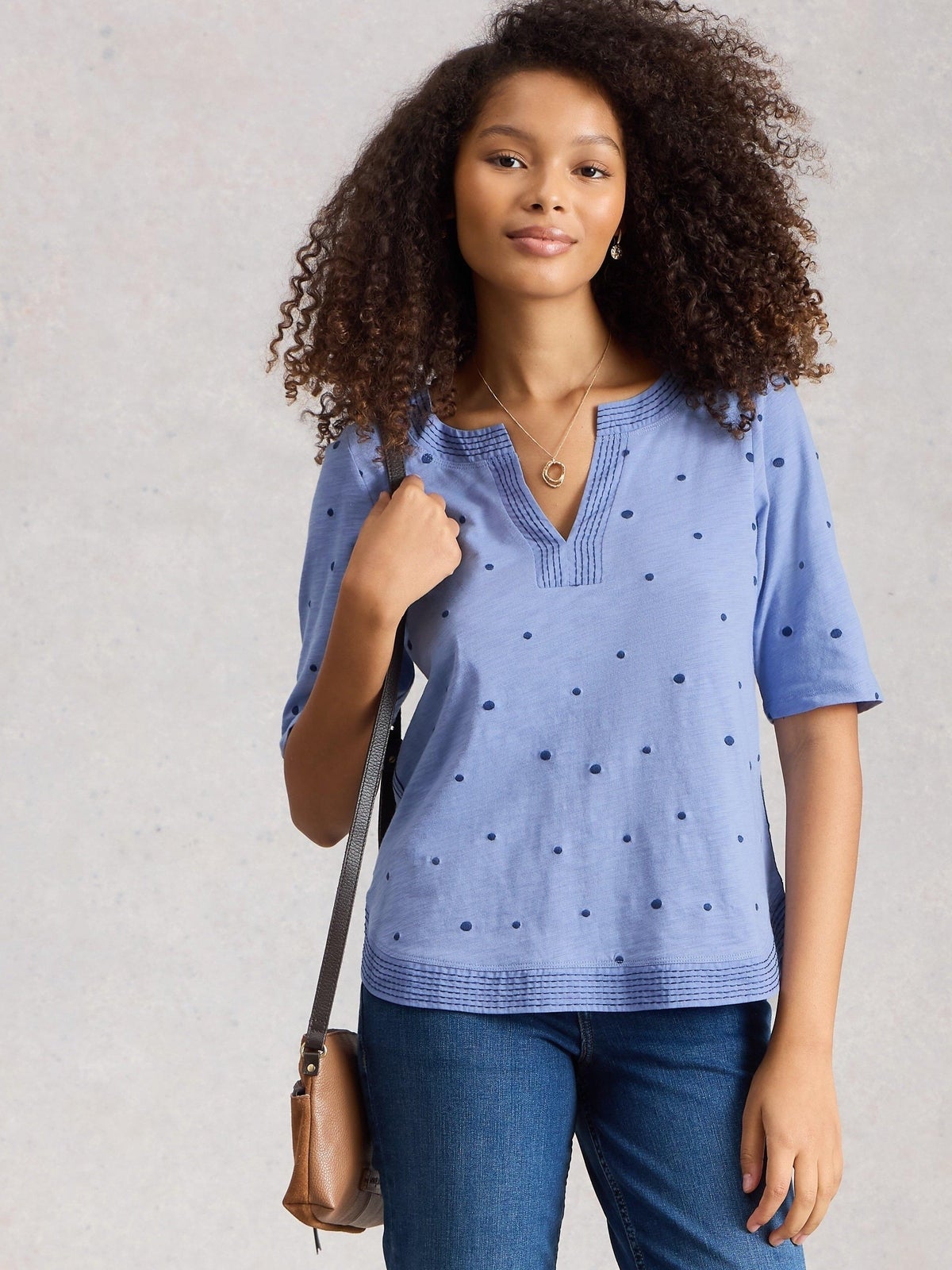 Besticktes Jersey-T-Shirt Weaver - 34