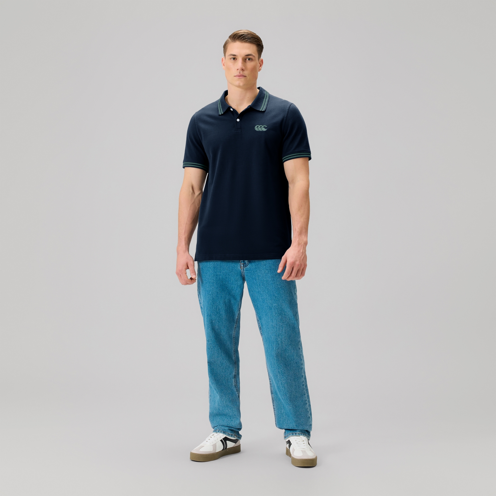 Mens Fundamentals Polo Shirt Navy