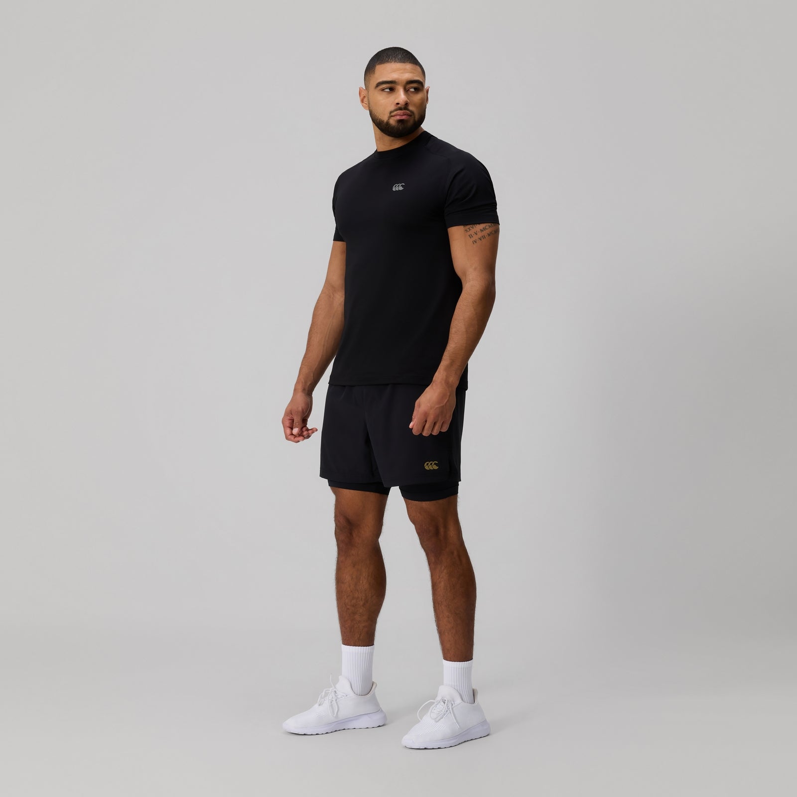 Mens Tempo 2-In-1 Shorts Black