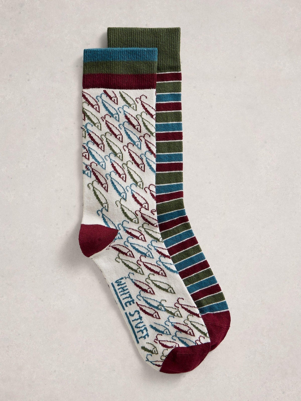 2er-Pack Socken Fisch - 44-46