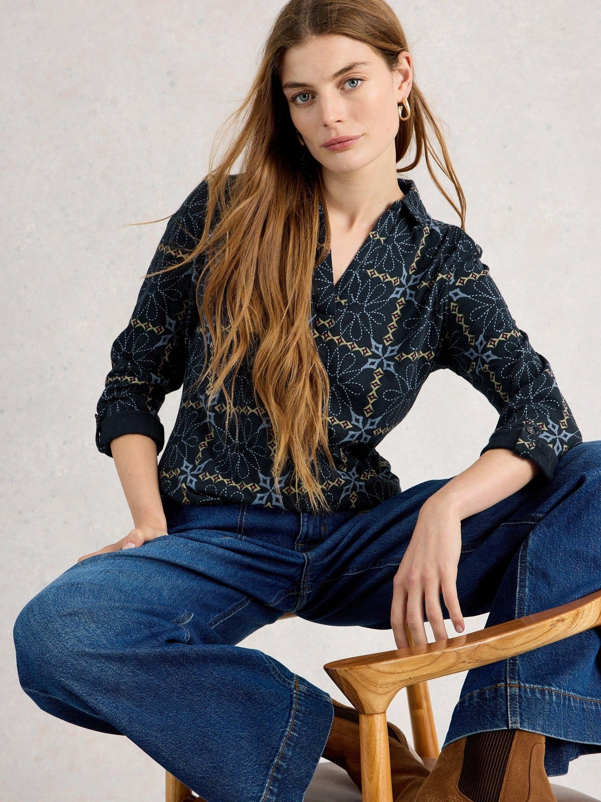 Jerseybluse Allie - 48