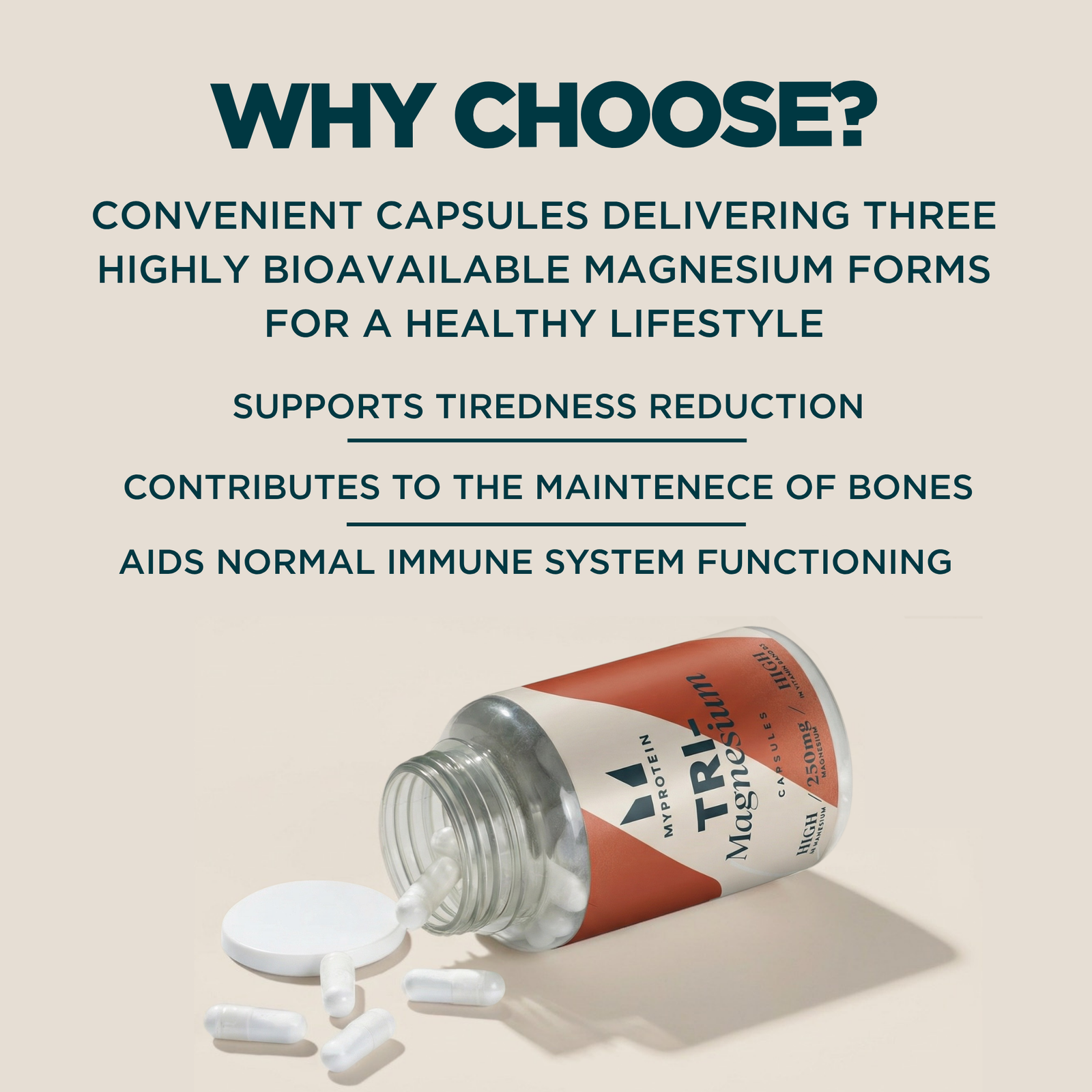 Myprotein Magnesium Glycinate 3-in-1 Capsules | 2398mg