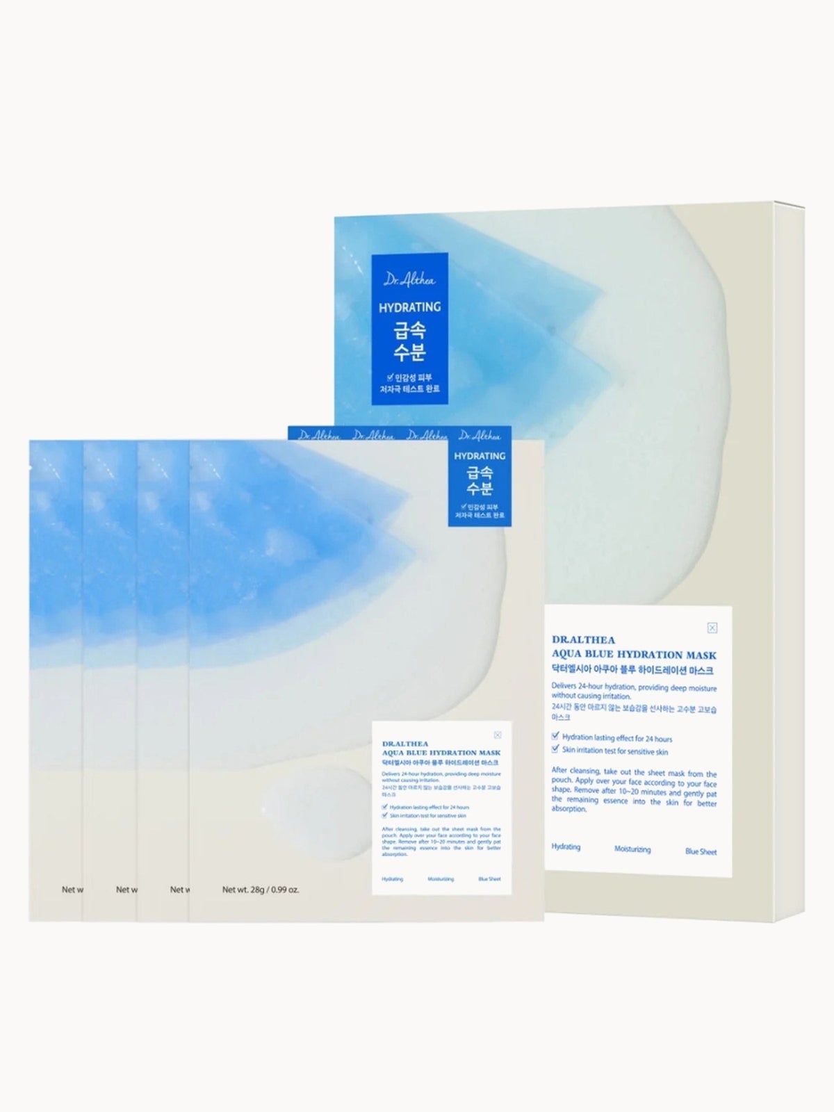 Dr. Althea Aqua Blue Hydration Mask 28g*4pcs
