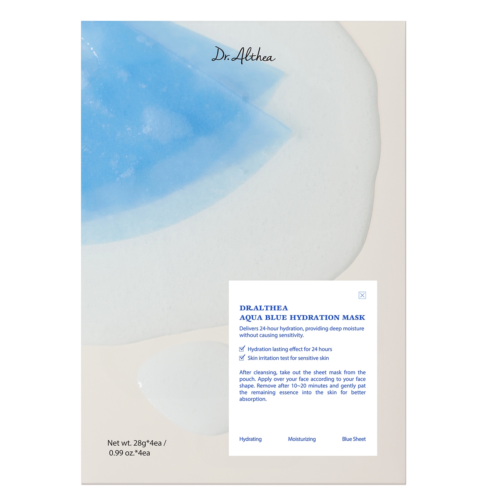 

Dr.Althea Aqua Blue Hydration Mask 28g*4pcs