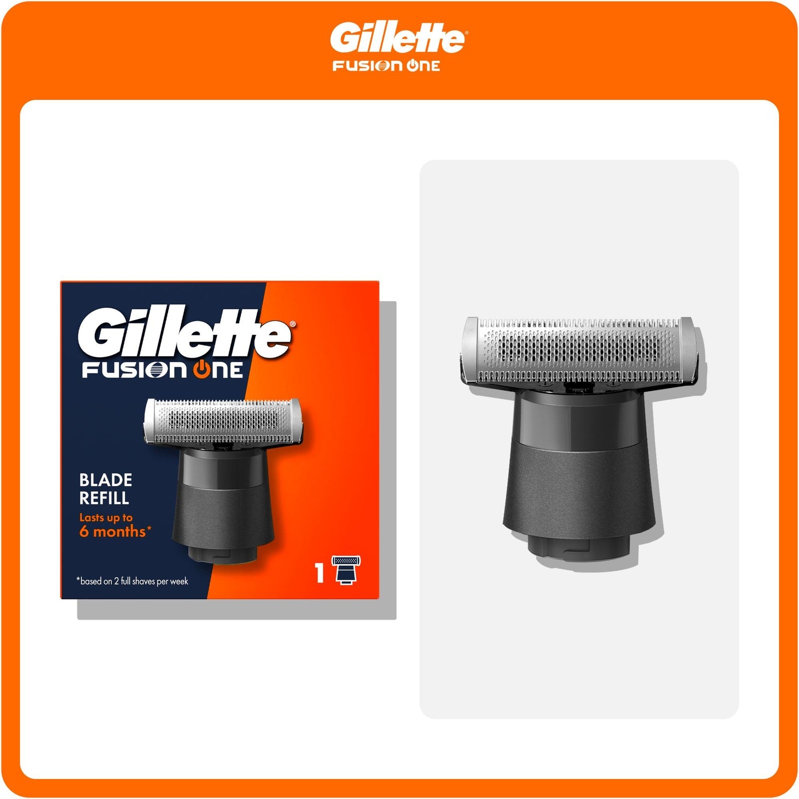Gillette Fusion One Hybrid Trimmer Refill Blade