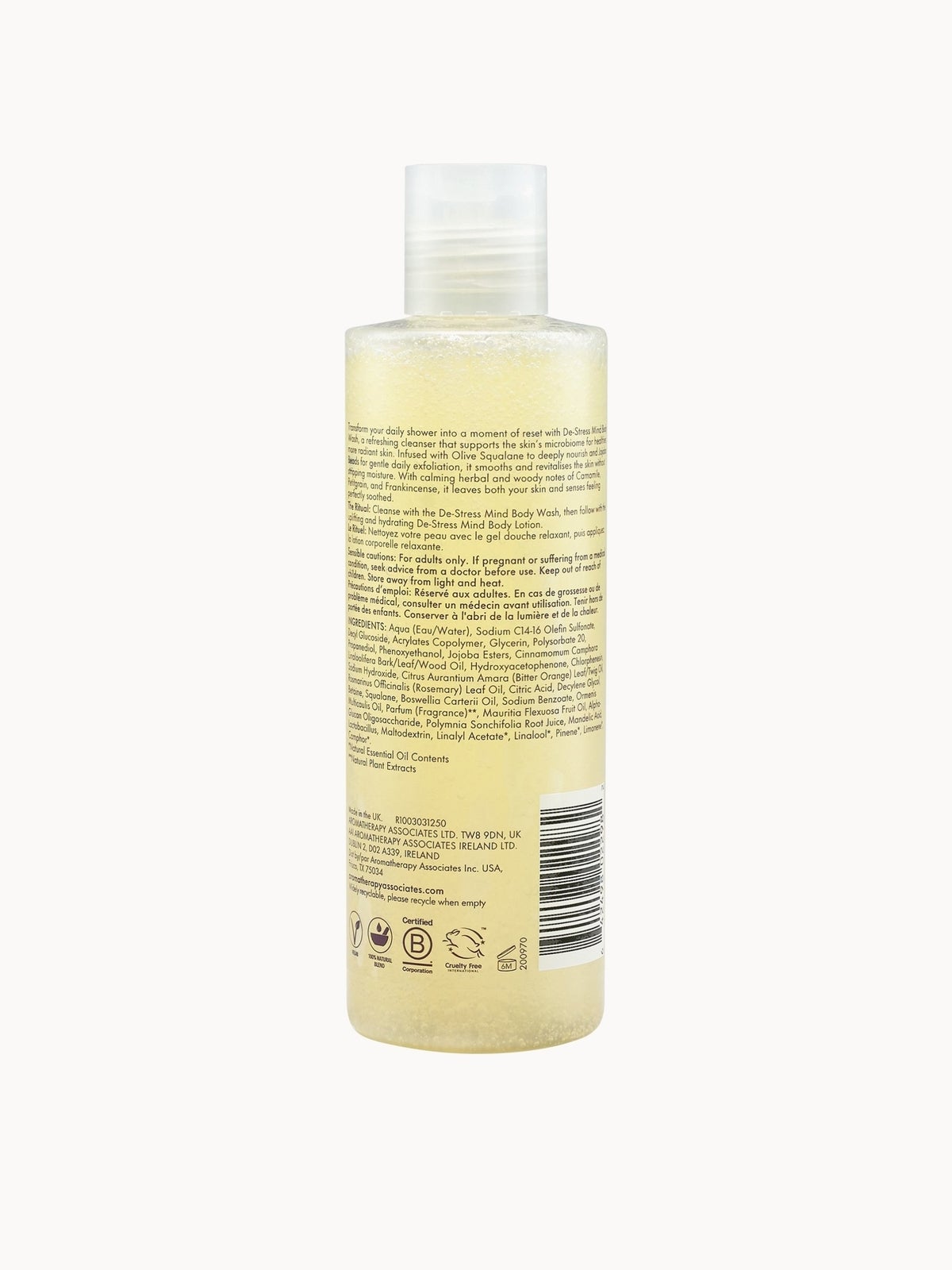 Aromatherapy Associates De-Stress Mind Body Wash 250ml 2