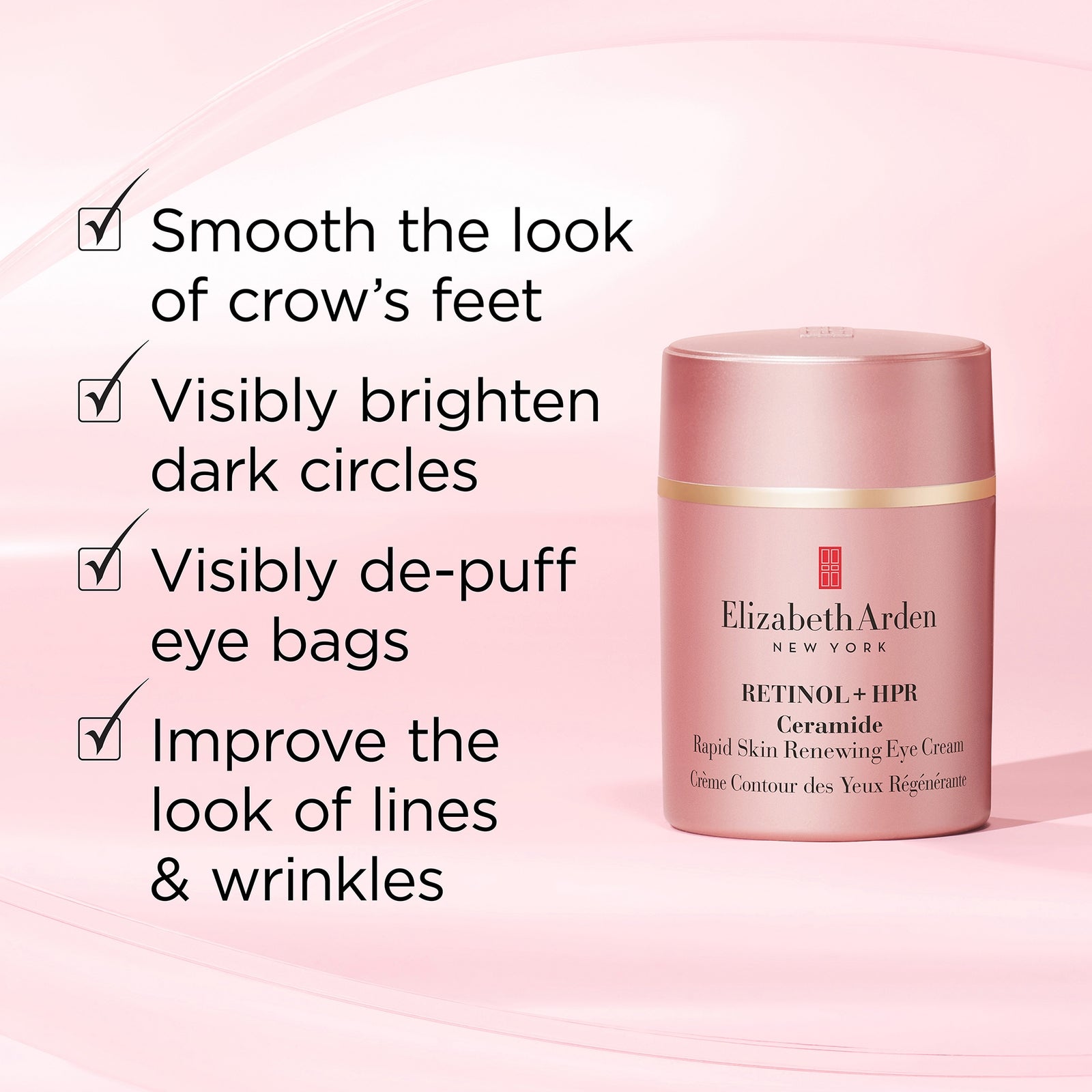 Elizabeth Arden Retinol + HPR Ceramide Rapid Skin Renewing Eye Cream, 15ml 4