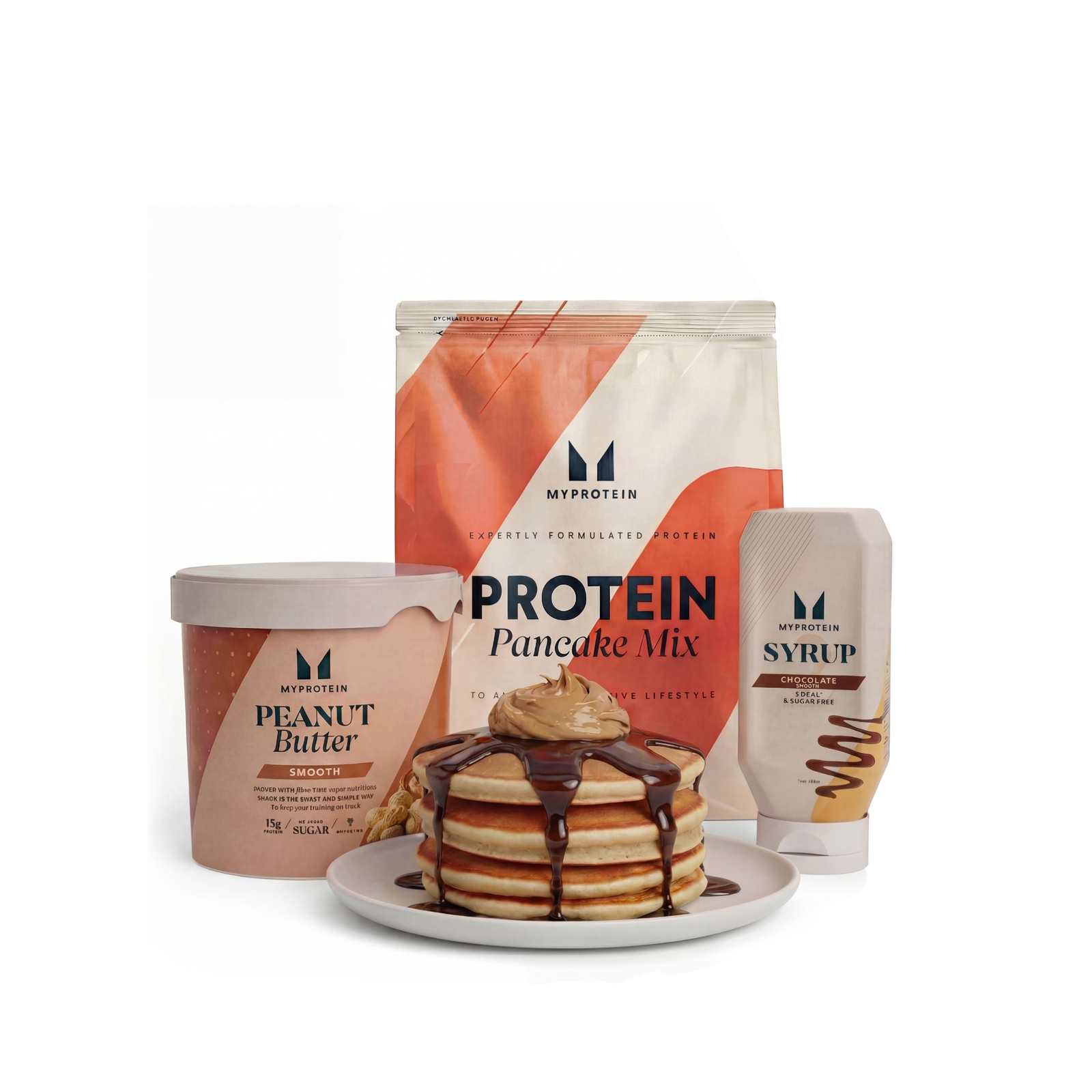 Myprotein UK MyProtein Pancake Bundle - Chocolate - Peanut Butter, Smooth - Unflavoured