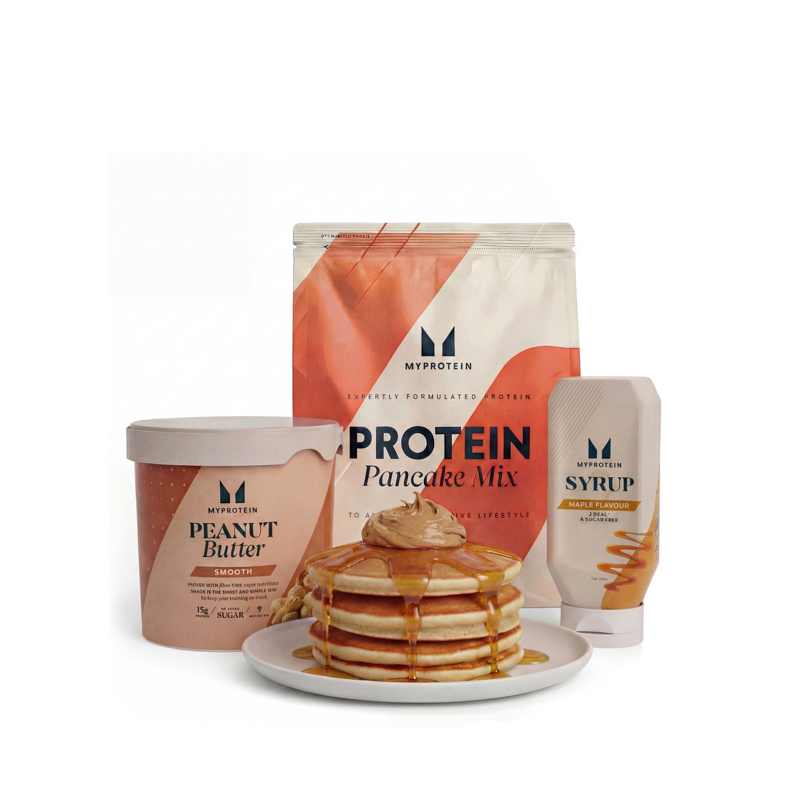 Myprotein UK MyProtein Pancake Bundle - Maple - Peanut Butter, Smooth - Unflavoured
