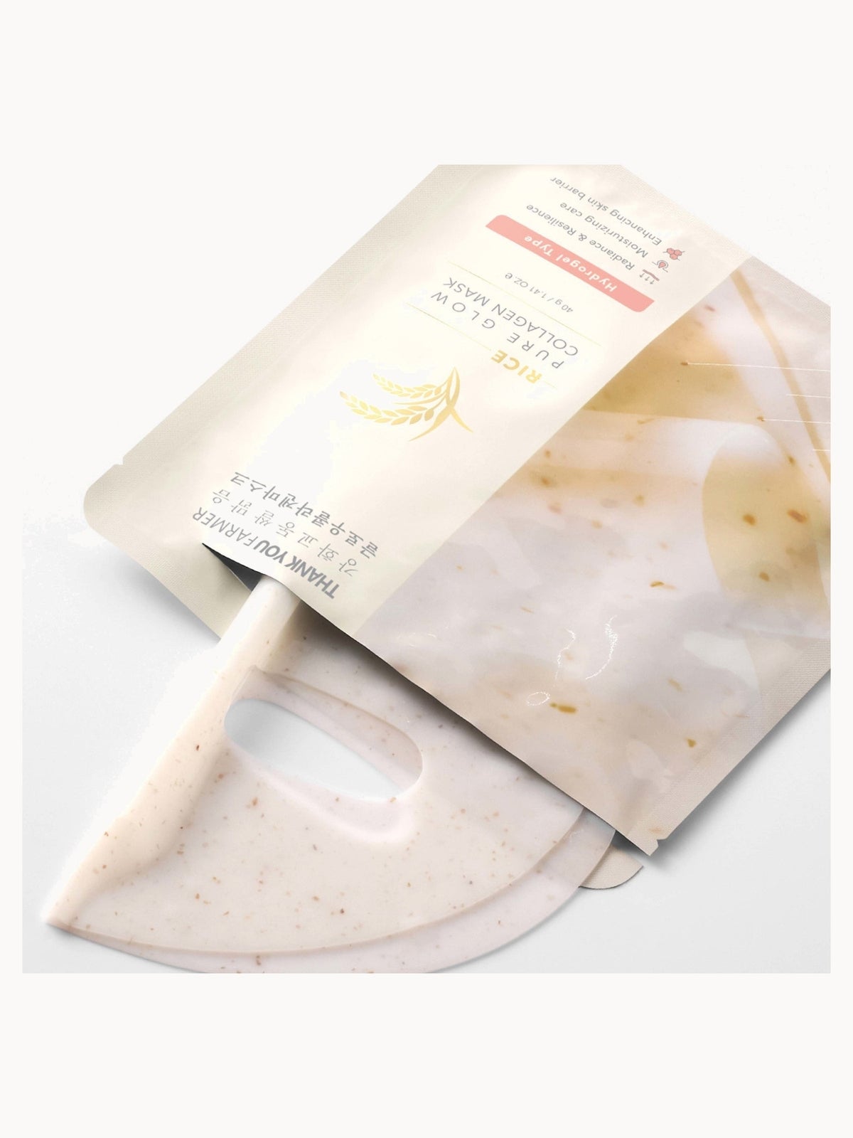 Thank You Farmer Rice Pure Glow Collagen Mask 40g (4 pack) 4