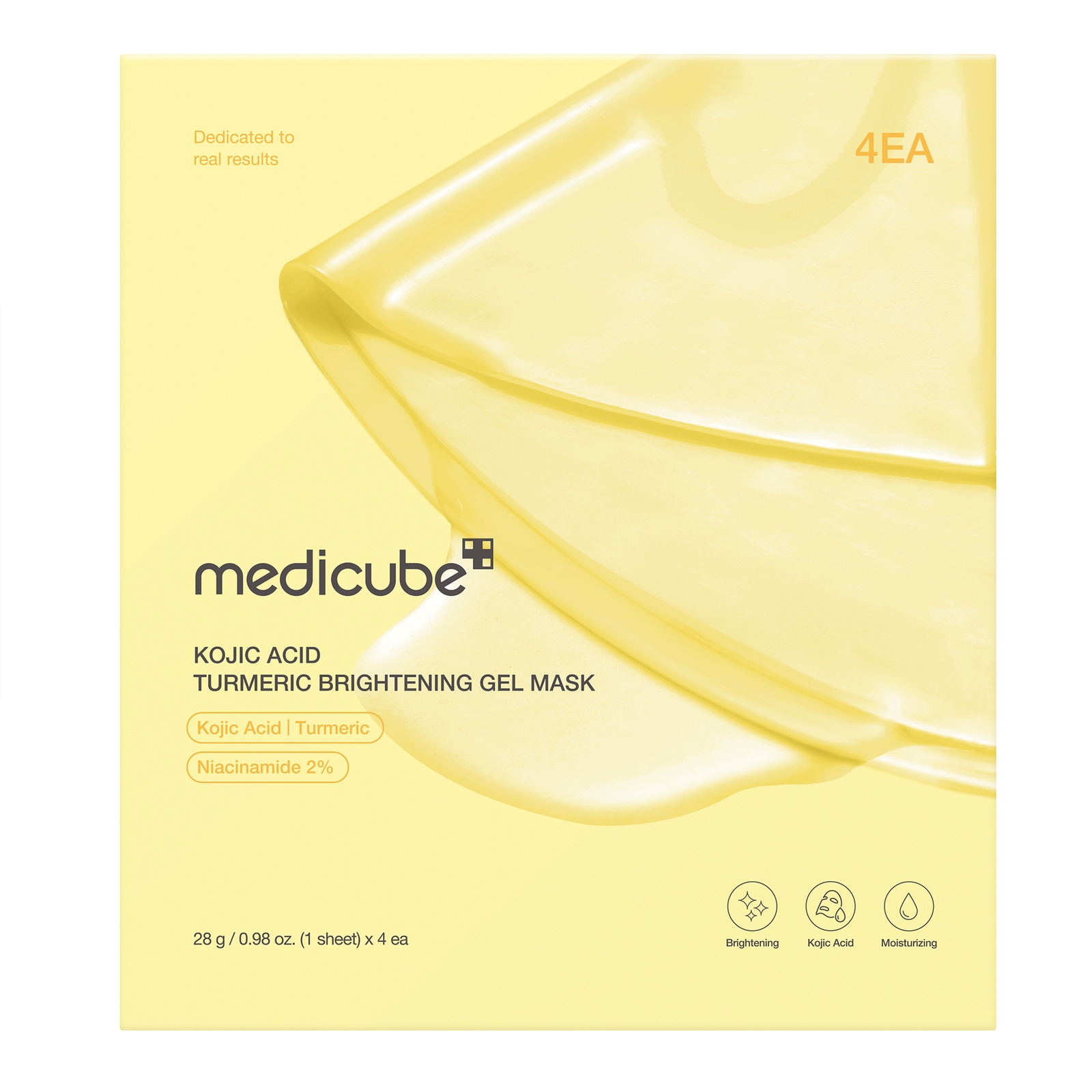 

Medicube Kojic Acid Turmeric Brightening Gel Mask 4pcs