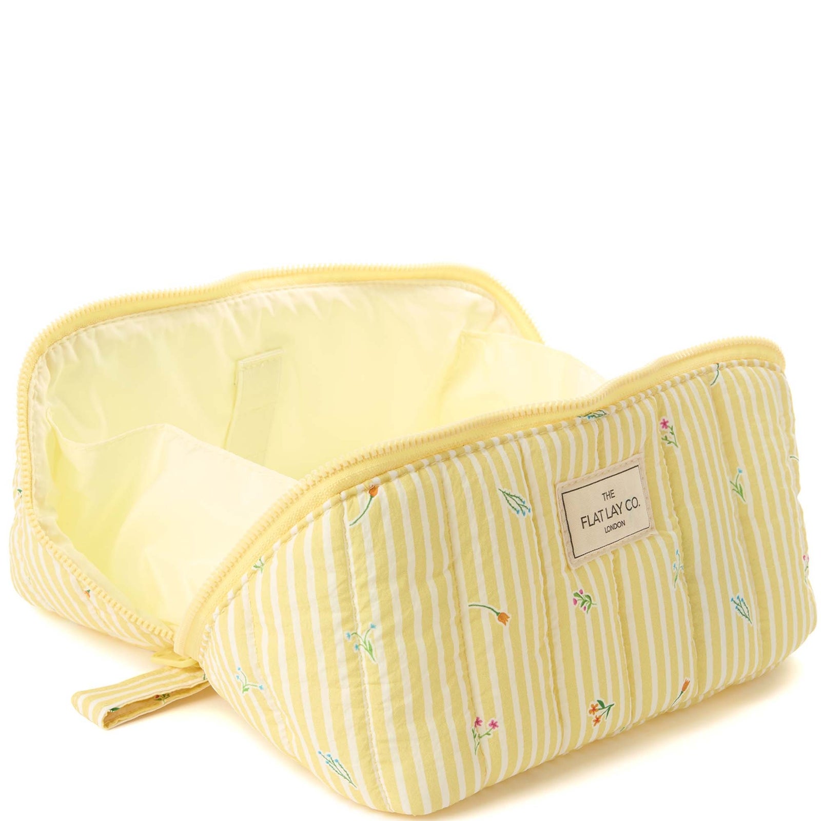 The Flat Lay Co. Marshmallow Flat Lay Makeup Box Bag - Flora 3