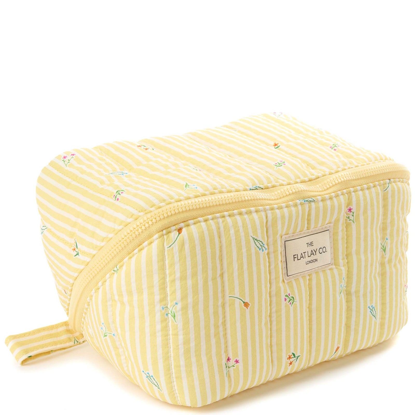 The Flat Lay Co. Marshmallow Flat Lay Makeup Box Bag - Flora 2