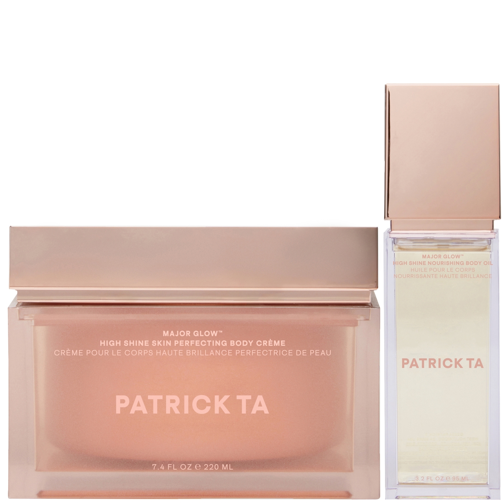 PATRICK TA Major Glow High Shine Body Crème and Body Oil