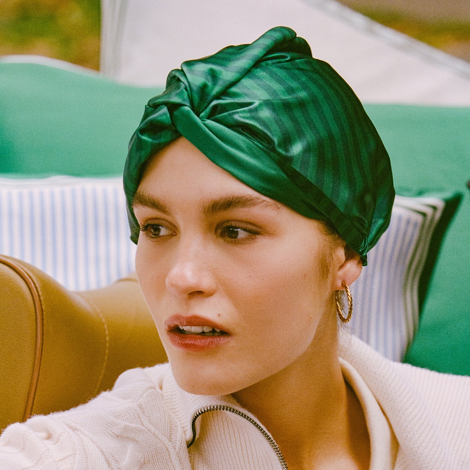 Slip Pure Silk Turban - Club Classic 3