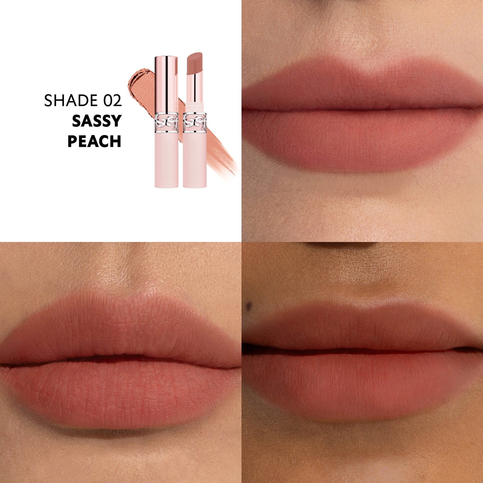 YSL Lovenude Lip Blusher (Various Shades) - Sassy Peach #02 2