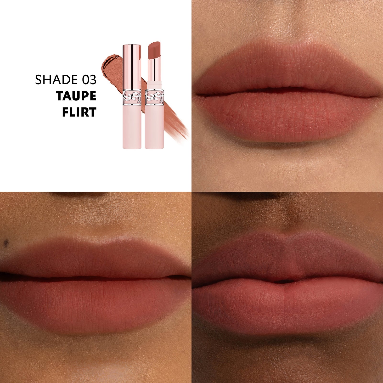 YSL Lovenude Lip Blusher (Various Shades) - Taupe Flirt #03 2