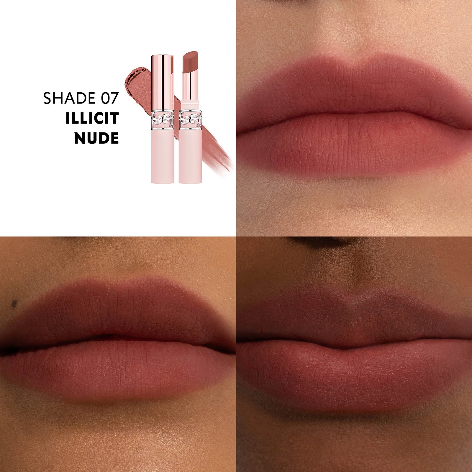 YSL Lovenude Lip Blusher (Various Shades) - Illicit Nude #07 2